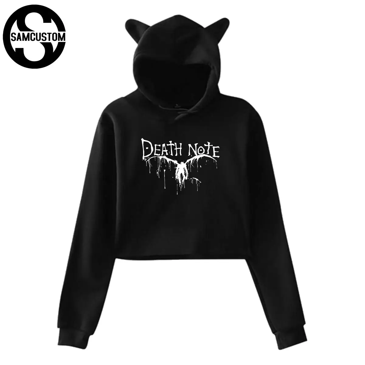 SAMCUSTOM Death Note 3D print Women's Cat Ear midriff Long Sleeve Hoodie Sexy girl Leisure Sweatshirt Hooded Pullover
SAMCUSTOM Death Note 3D print Women's Cat Ear midriff Long Sleeve Hoodie Sexy girl Leisure Sweatshirt Hooded Pullover