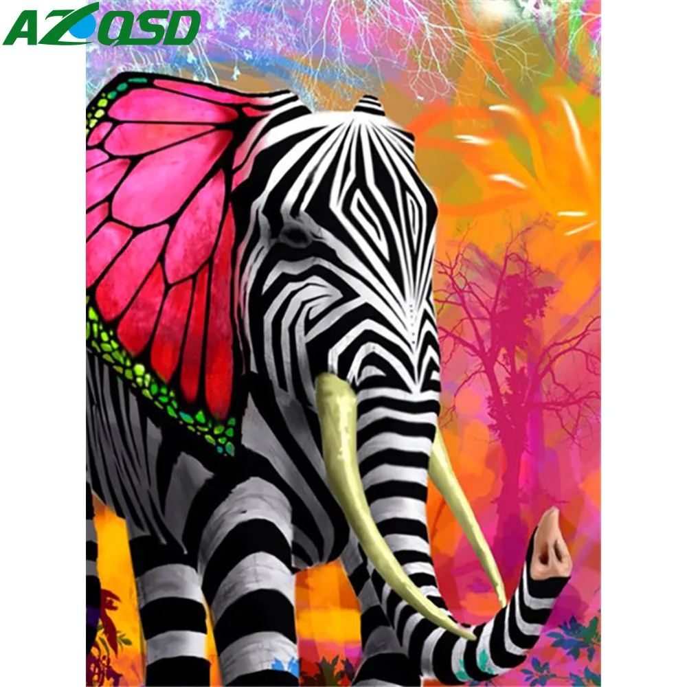 AZQSD 5D DIY Diamond Painting Full Square Colorful Elephant Diamond Embroidery Mosaic Cross Stitch Needlework Living Room Decor
AZQSD 5D DIY Diamond Painting Full Square Colorful Elephant Diamond Embroidery Mosaic Cross Stitch Needlework Living Room Decor