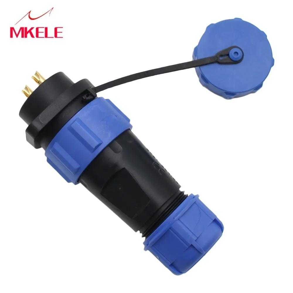 Waterdichte Draad Aan Power коннектор 2 Pin In lijn Socket SP21 Geschikt Voor 8 12 мм Kabel Conversie Plug|Соединители| |