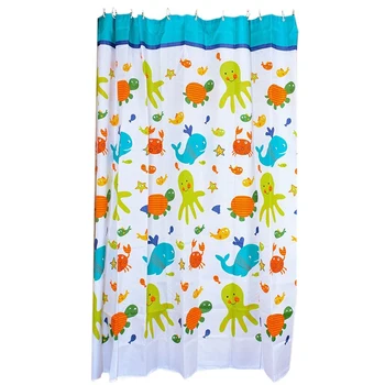 Cartoon Sea Animal Polyester Mildew Resistant Shower Curtain Anti-Bacterial Bath Decor Waterproof Home Decoration Bathroom Whi
Cartoon Sea Animal Polyester Mildew Resistant Shower Curtain Anti-Bacterial Bath Decor Waterproof Home Decoration Bathroom Whi