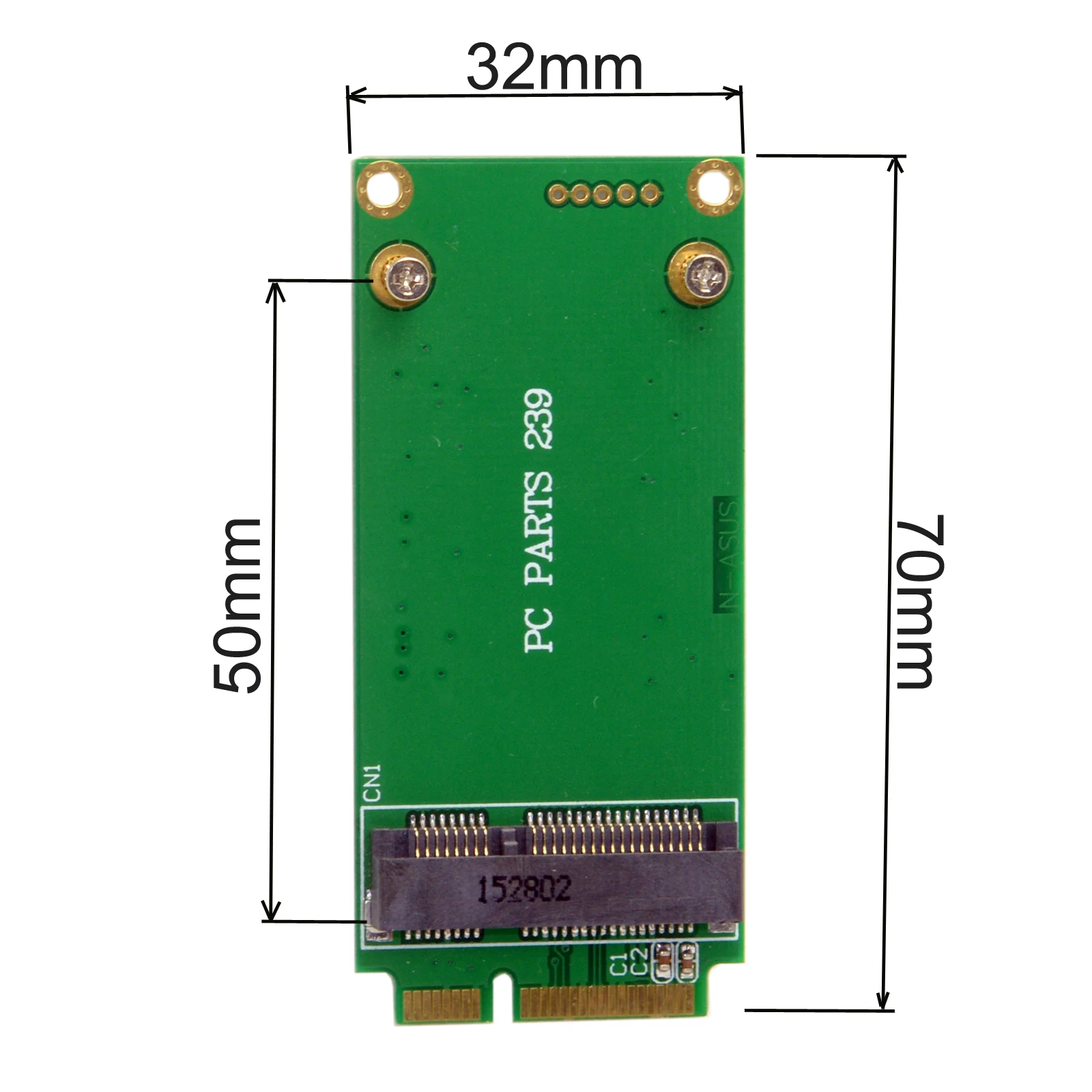 Jimier 3x5cm mSATA Adapter to 3x7cm Mini PCI-e SATA SSD for Asus Eee PC 1000 S101 900 901 900A T91
Jimier 3x5cm mSATA Adapter to 3x7cm Mini PCI-e SATA SSD for Asus Eee PC 1000 S101 900 901 900A T91