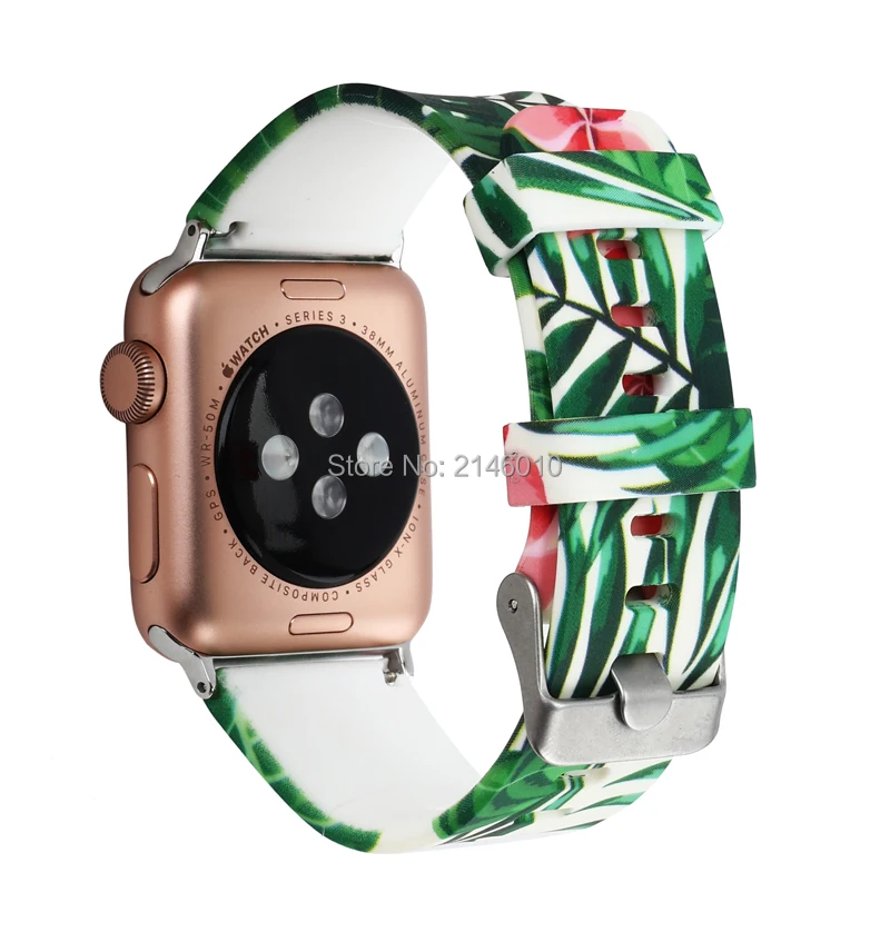 Резиновый ремешок для наручных часов силиконовый correa Apple Watch 44 мм 42 38 40 спортивный