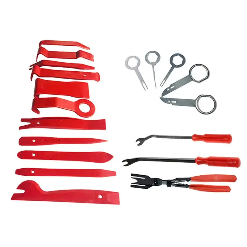 19Pcs Car Radio Audio Kit Stereo Door Trim Dash Panel Install Removal Pry Tools Removal Opening Tool Set DIY Car Repair Kit
19Pcs Car Radio Audio Kit Stereo Door Trim Dash Panel Install Removal Pry Tools Removal Opening Tool Set DIY Car Repair Kit