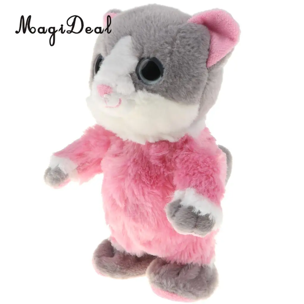 Soft Talking Cat Kitten Repeat What You Say Electronic Pet Walking Plush Toy, Birthday Christmas Gift for Baby Kids - Pink
Soft Talking Cat Kitten Repeat What You Say Electronic Pet Walking Plush Toy, Birthday Christmas Gift for Baby Kids - Pink