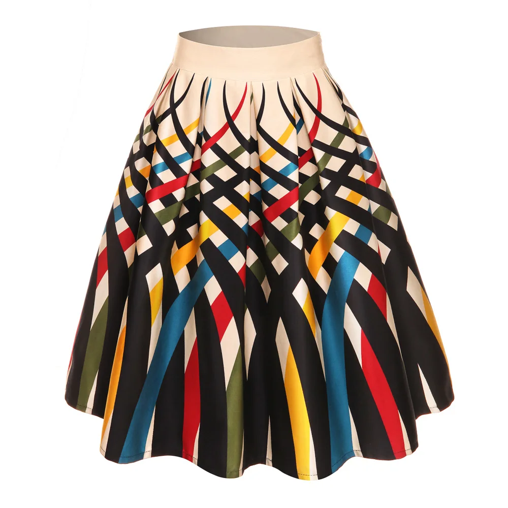 Plus Size Colorful Plaid Vintage Retro Women Skirts Chic Print Summer Party Skirts 3xl 4xl Female Skirts Tutu Saia Skirt
Plus Size Colorful Plaid Vintage Retro Women Skirts Chic Print Summer Party Skirts 3xl 4xl Female Skirts Tutu Saia Skirt