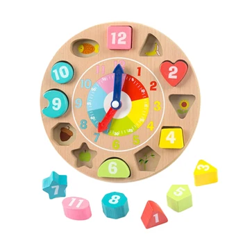 1PC Toy Clock Educational Wooden Colorful Early Learning Clock Time 1-12 Numbers Kids Toys for Toddlers Toy Gift Girls Baby
1PC Toy Clock Educational Wooden Colorful Early Learning Clock Time 1-12 Numbers Kids Toys for Toddlers Toy Gift Girls Baby