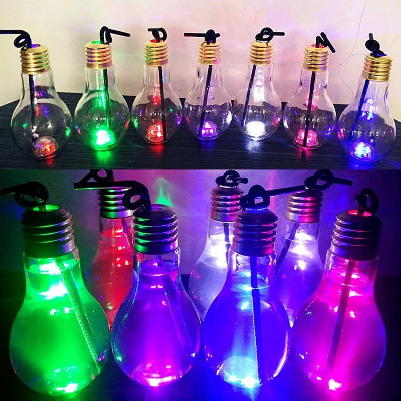 Amazing Design Led Glowing Bulb Water Bottle Brief Cute Milk Juice Light Bulbs Cup Leak-proof
Amazing Design Led Glowing Bulb Water Bottle Brief Cute Milk Juice Light Bulbs Cup Leak-proof