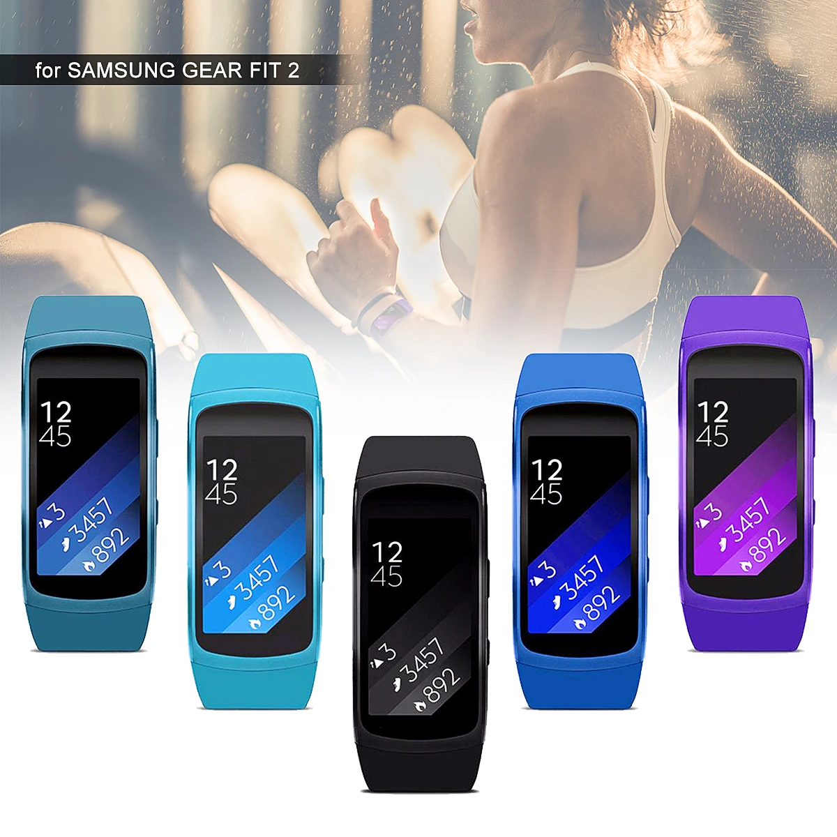 KINCO 5 Colors Durable Elegant Fashion Silicone Smart Watches Strap Wristband Straps for Samsung Gear Fit 2 Smart Watch Bands
KINCO 5 Colors Durable Elegant Fashion Silicone Smart Watches Strap Wristband Straps for Samsung Gear Fit 2 Smart Watch Bands