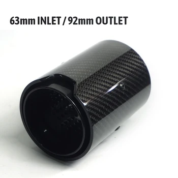 63MM Car Exhaust Tip Real Carbon Fiber Glossy ALL Black Style For M Performance exhaust pipe M2 F87 M3 F80 M4 F82 F83 M5 F10 M6
63MM Car Exhaust Tip Real Carbon Fiber Glossy ALL Black Style For M Performance exhaust pipe M2 F87 M3 F80 M4 F82 F83 M5 F10 M6