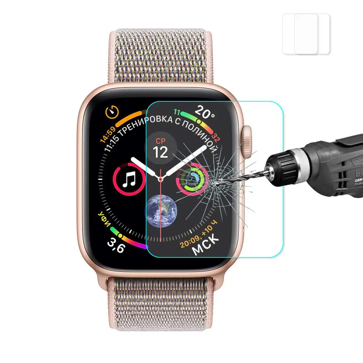 2 Pieces Protective Film For Apple Series 4 44mm 40mm Watch Screen Protector 0.2mm 2.5D Scratch Resistant Smartwatch Accessories
2 Pieces Protective Film For Apple Series 4 44mm 40mm Watch Screen Protector 0.2mm 2.5D Scratch Resistant Smartwatch Accessories