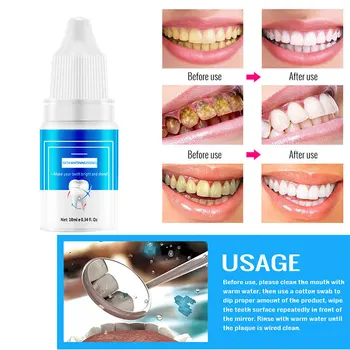 10ML Tooth Whitening Repair Solution Oral Care Hygiene Removes Plaque Stains Tooth Cleaning Essence Tool
10ML Tooth Whitening Repair Solution Oral Care Hygiene Removes Plaque Stains Tooth Cleaning Essence Tool
