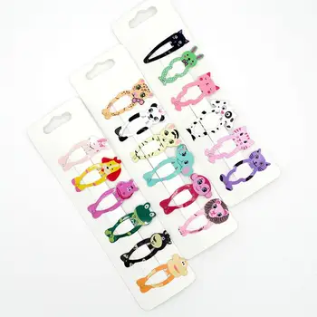 6 PCS Cute Animal Shaped High Quality Printing Snap Hair Clips For Kids Solid Matel Hairpins Girls Hair Accessories Clips
6 PCS Cute Animal Shaped High Quality Printing Snap Hair Clips For Kids Solid Matel Hairpins Girls Hair Accessories Clips