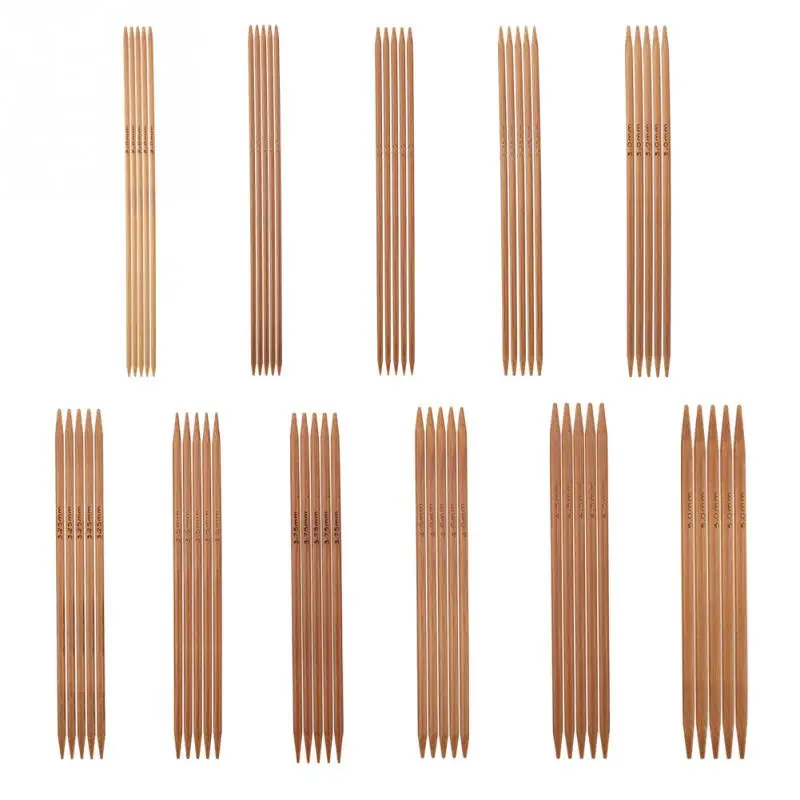 Set of 11 Carbonized Bamboo Double Pointed Knitting Needles DIY Craft Sewing Needle Tool Set
Set of 11 Carbonized Bamboo Double Pointed Knitting Needles DIY Craft Sewing Needle Tool Set