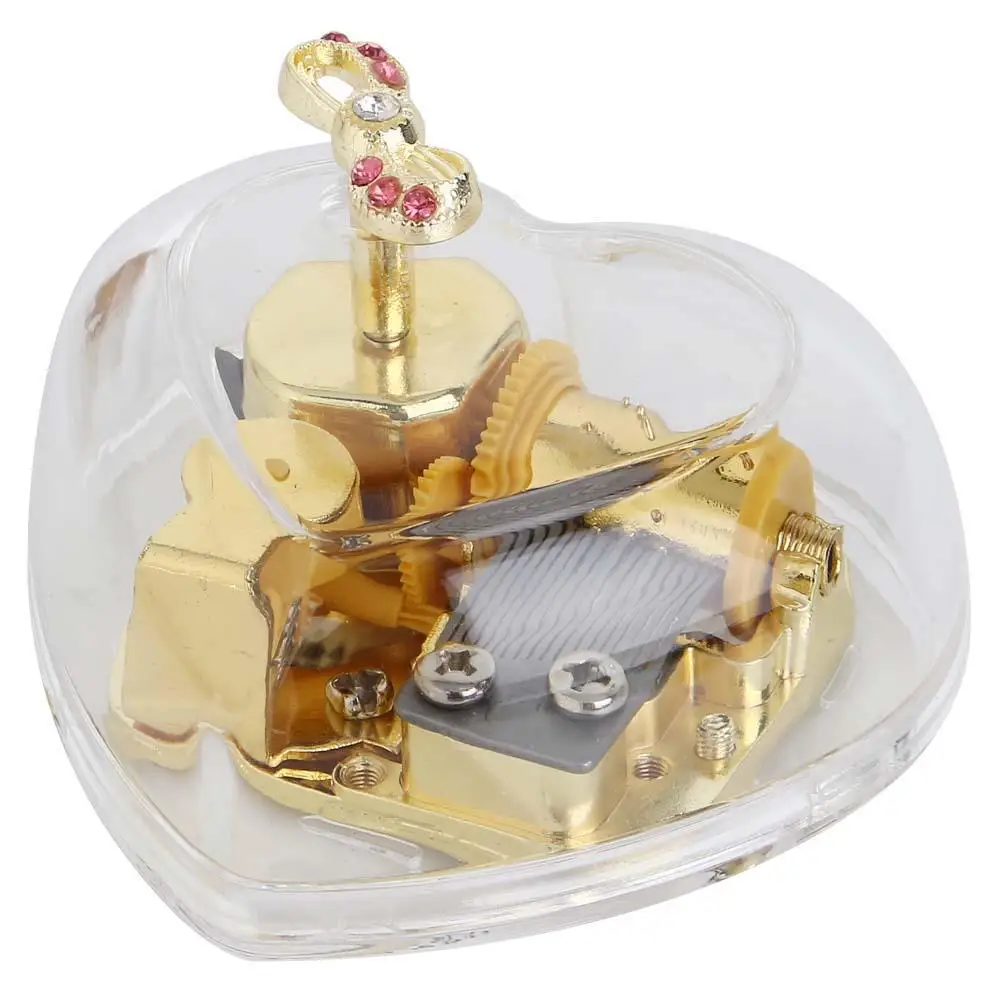 music Acrylic Transparent Color music box Heart Shape Gold Plated Movement Music Box Gift snow globe Suitable for gift
music Acrylic Transparent Color music box Heart Shape Gold Plated Movement Music Box Gift snow globe Suitable for gift