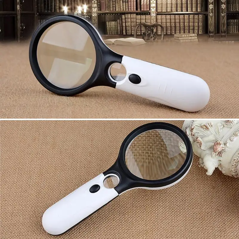 3 LED Light 45X Reading Magnifying Glass Lens New Waterproof Microscope Magnifier with 3 LED Lights Jewelry Watch Loupe Handheld
3 LED Light 45X Reading Magnifying Glass Lens New Waterproof Microscope Magnifier with 3 LED Lights Jewelry Watch Loupe Handheld