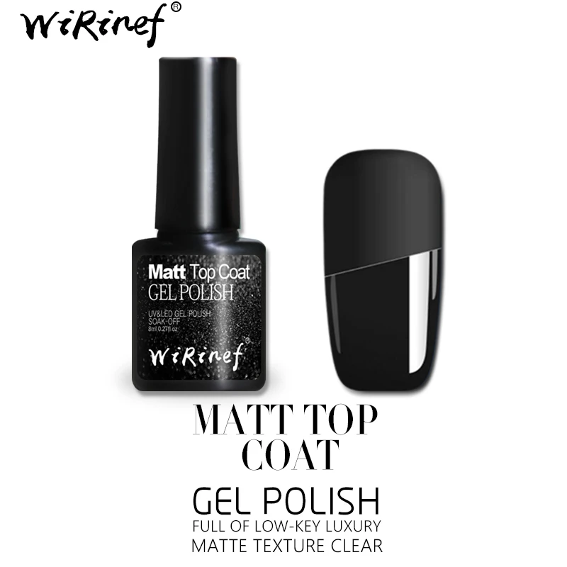 WiRinef 8ml Matte Top Nail Coat Design Gel Lacquer Soak Off UV Nail Gel Polish Long Lasting Beautiful Matte Top
WiRinef 8ml Matte Top Nail Coat Design Gel Lacquer Soak Off UV Nail Gel Polish Long Lasting Beautiful Matte Top