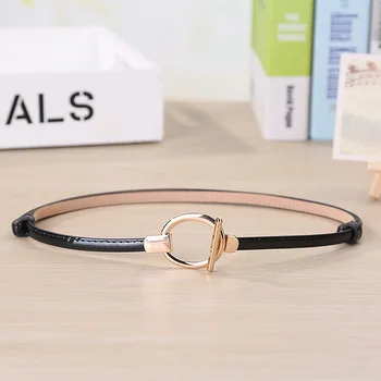 Korean version fashion ladies with lacquer, candy, thin belt, small round button metal alloy decorative dress
Korean version fashion ladies with lacquer, candy, thin belt, small round button metal alloy decorative dress