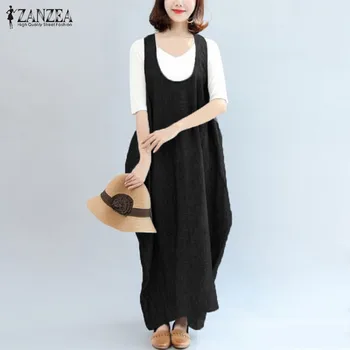 2020 ZANZEA Plus Size Women Summer Dress Female Casual Suspender Tank Vestido Ladies Solid Party Dresses Kaftan Woman's Sundress
2020 ZANZEA Plus Size Women Summer Dress Female Casual Suspender Tank Vestido Ladies Solid Party Dresses Kaftan Woman's Sundress