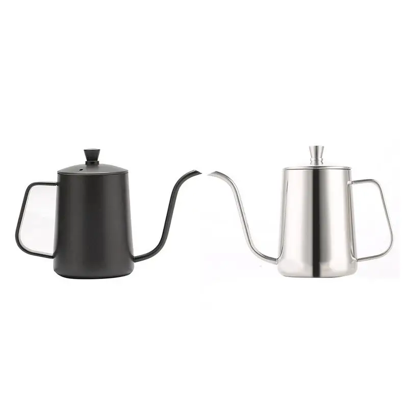 Stainless Steel Coffee Pot 600ML Teapot Black Teflon Coated Wooden Handle Gooseneck Watering Can Home Desktop Supplies
Stainless Steel Coffee Pot 600ML Teapot Black Teflon Coated Wooden Handle Gooseneck Watering Can Home Desktop Supplies