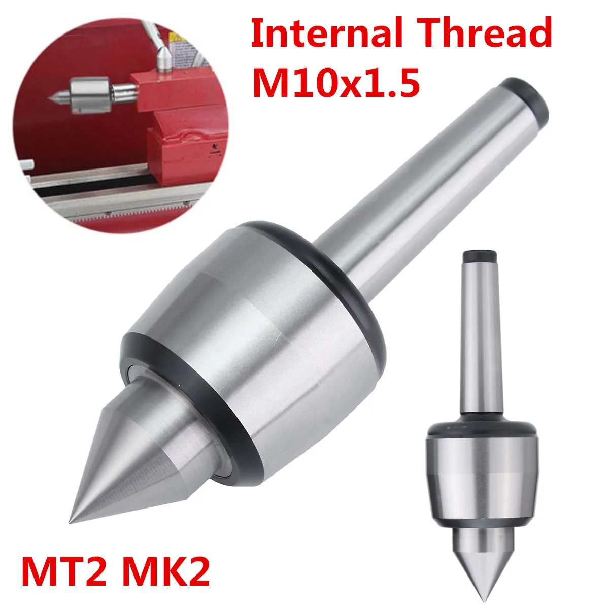 MT2 MK2 Precision Live Center Taper Bearing Lathe Steel Revolving Tool For Special Lathe Medium Speed Loading Process
MT2 MK2 Precision Live Center Taper Bearing Lathe Steel Revolving Tool For Special Lathe Medium Speed Loading Process