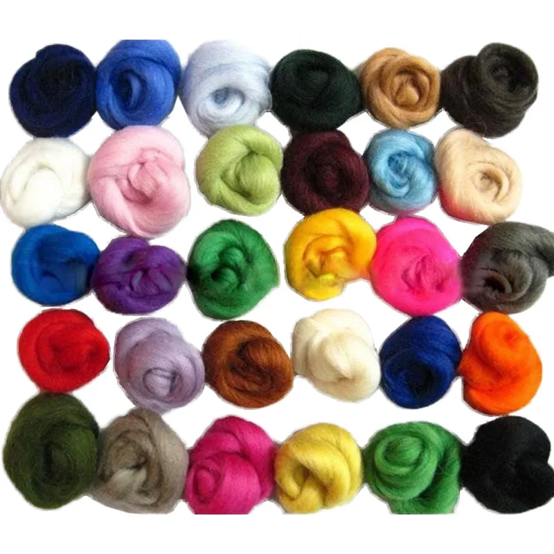 36 Colors Merino Wool Fibre Roving For Needle Felting Hand Spinning Diy Fun Doll Needlework Raw Wool Felt Poke
36 Colors Merino Wool Fibre Roving For Needle Felting Hand Spinning Diy Fun Doll Needlework Raw Wool Felt Poke