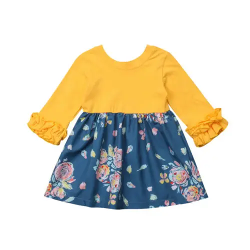Toddler Kids Girls Princess Party Flower Ruffle Cotton Long Sleeve Dress Clothes
Toddler Kids Girls Princess Party Flower Ruffle Cotton Long Sleeve Dress Clothes
