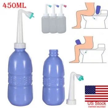 450ml Portable Empty Bidet Bottle Handheld Travel Toilet Hand SpraySeat Water Hot New Portable Flusher Outdoor Toilet Use
450ml Portable Empty Bidet Bottle Handheld Travel Toilet Hand SpraySeat Water Hot New Portable Flusher Outdoor Toilet Use