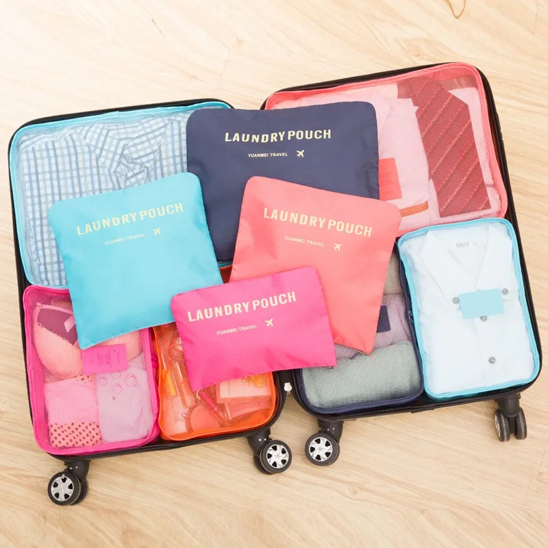 Waterproof Travel Bags 6pcs/Set Packing Cubes Nylon Carry-on Luggage Unisex Clothing Sorting Organizer With Shoe
Waterproof Travel Bags 6pcs/Set Packing Cubes Nylon Carry-on Luggage Unisex Clothing Sorting Organizer With Shoe