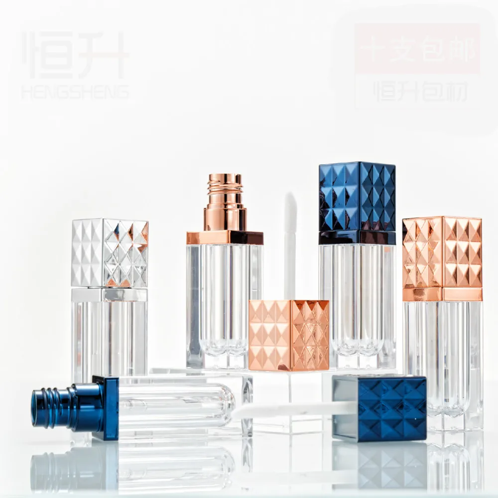 100 pcs empty 5ml lip gloss tube, squre lipgloss bottle with thick wall blue or silver cap for lip oil refill
100 pcs empty 5ml lip gloss tube, squre lipgloss bottle with thick wall blue or silver cap for lip oil refill