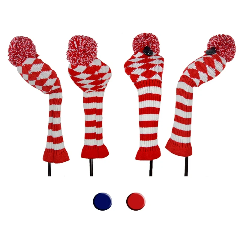 4pcs/set Knitted Wool Knit Golf Clubs Set Pom Sock Covers Dirver/Fairway Golf Club Head Cover Wood Headcovers Golf Accessories
4pcs/set Knitted Wool Knit Golf Clubs Set Pom Sock Covers Dirver/Fairway Golf Club Head Cover Wood Headcovers Golf Accessories