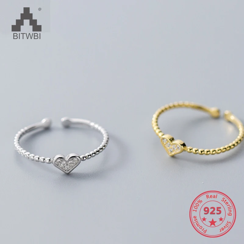 European American 925 Sterling Silver Trendy Concise Heart Shape Open Adjustable Ring Fine Jewelry Gift for Girlfriend
European American 925 Sterling Silver Trendy Concise Heart Shape Open Adjustable Ring Fine Jewelry Gift for Girlfriend