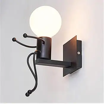 Industrial Retro Wall Lamps Vintage Wall Light Bedroom Personality Little People Wall Lighting Indoor Metal LED Bedside Lamp
Industrial Retro Wall Lamps Vintage Wall Light Bedroom Personality Little People Wall Lighting Indoor Metal LED Bedside Lamp