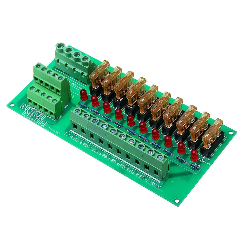 NEW AC/DC 5 To 32V DIN Rail Mount 10 Position Power Distribution Fuse Holder Module Board
NEW AC/DC 5 To 32V DIN Rail Mount 10 Position Power Distribution Fuse Holder Module Board