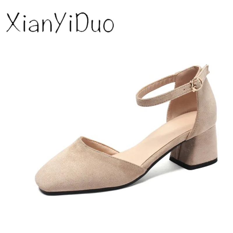 2019 new flock Summer Casual Women's shoes sandals Wine Red Cover Heel Buckle Closed toe Middle Heel big size 34-44 /h661 
2019 new flock Summer Casual Women's shoes sandals Wine Red Cover Heel Buckle Closed toe Middle Heel big size 34-44 /h661