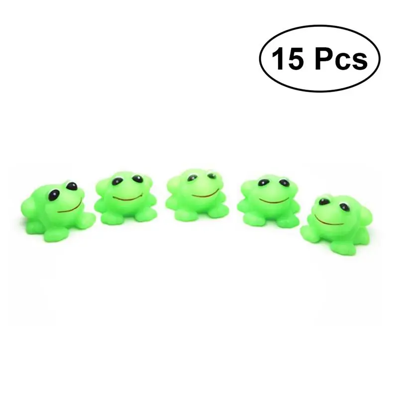 15 Pcs Frog Baby Bath Toys Squeeze Sound Bathtime Fun Toys Funny Toy for Toddlers and Kids (Green)
15 Pcs Frog Baby Bath Toys Squeeze Sound Bathtime Fun Toys Funny Toy for Toddlers and Kids (Green)