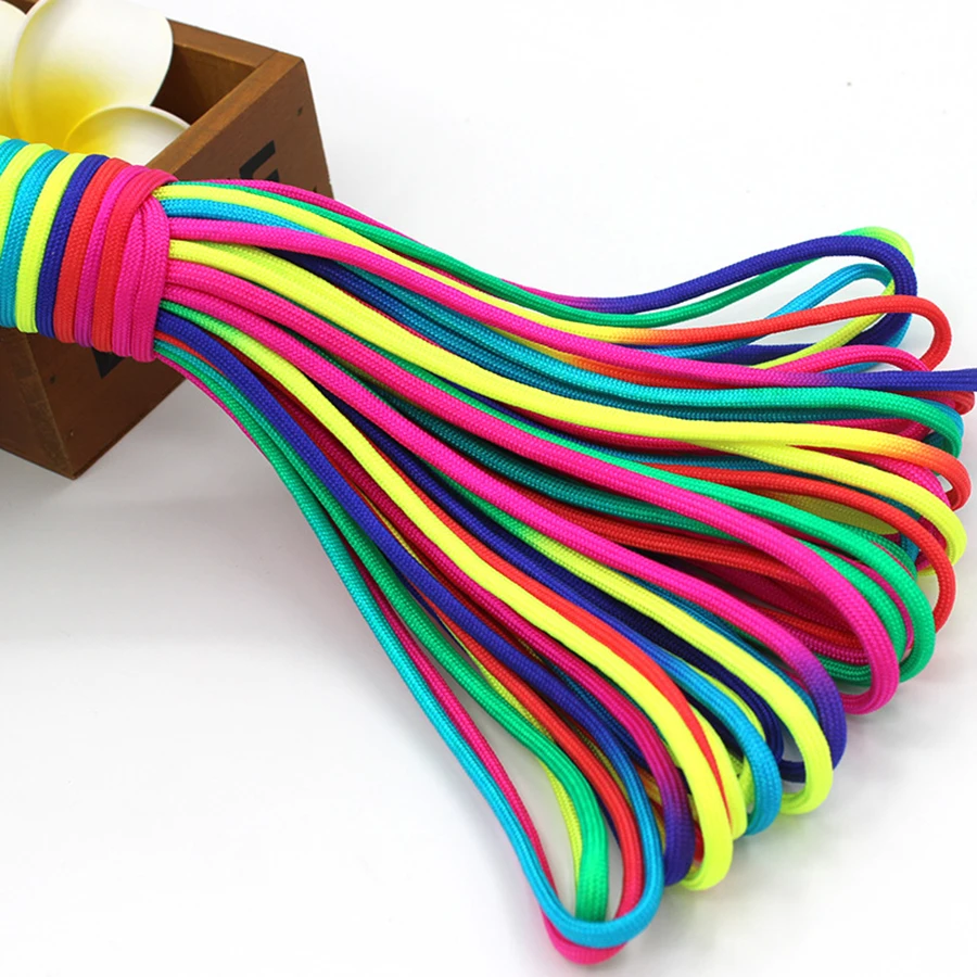 Paracord 550 Rainbow Cord 4mm 7 Strand Rainbow Rope Camping Tent Rope Outdoor Emergency Survival Bracelet 5M 10M Hiking Rope
Paracord 550 Rainbow Cord 4mm 7 Strand Rainbow Rope Camping Tent Rope Outdoor Emergency Survival Bracelet 5M 10M Hiking Rope