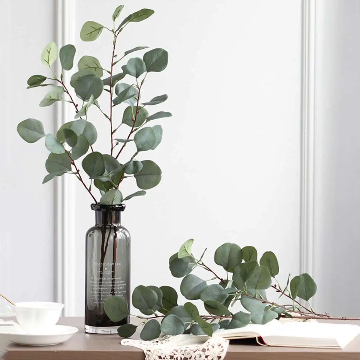 Artificial Plastic Eucalyptus Tree Branch Leaf for Wedding Decoration Flower Arrangment Garden Christmas Faux Silk Green Plant
Artificial Plastic Eucalyptus Tree Branch Leaf for Wedding Decoration Flower Arrangment Garden Christmas Faux Silk Green Plant