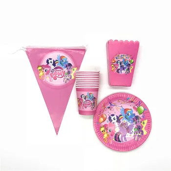 40Pcs/Lot My Little Pony Theme Tableware Set Boy Girl Birthday Party Paper Cup Plate Flag Banner Popcorn Box Decoration Supply
40Pcs/Lot My Little Pony Theme Tableware Set Boy Girl Birthday Party Paper Cup Plate Flag Banner Popcorn Box Decoration Supply