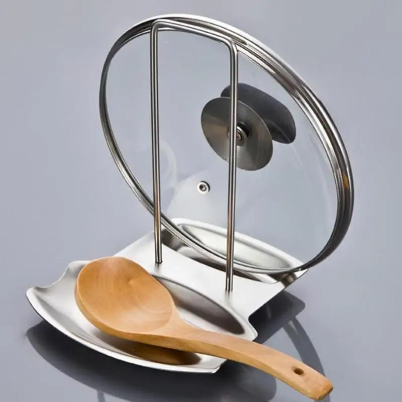 Pan Pot Rack Cover Lid Rest Stand Spoon Sponge Holder Stainless Steel Shelf Organizer Storage Kitchen Goods Accessories
Pan Pot Rack Cover Lid Rest Stand Spoon Sponge Holder Stainless Steel Shelf Organizer Storage Kitchen Goods Accessories