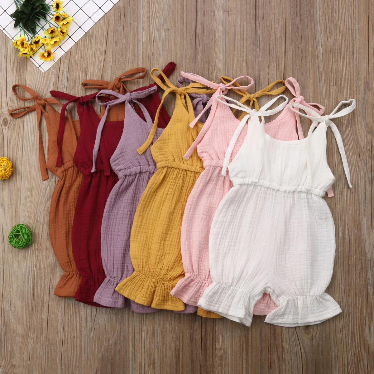 One Piece Loose Solid Romper For Girls Newborn Toddler Baby Summer Strap Romper Sleeveless Jumpsuit Outfit Sunsuit
One Piece Loose Solid Romper For Girls Newborn Toddler Baby Summer Strap Romper Sleeveless Jumpsuit Outfit Sunsuit