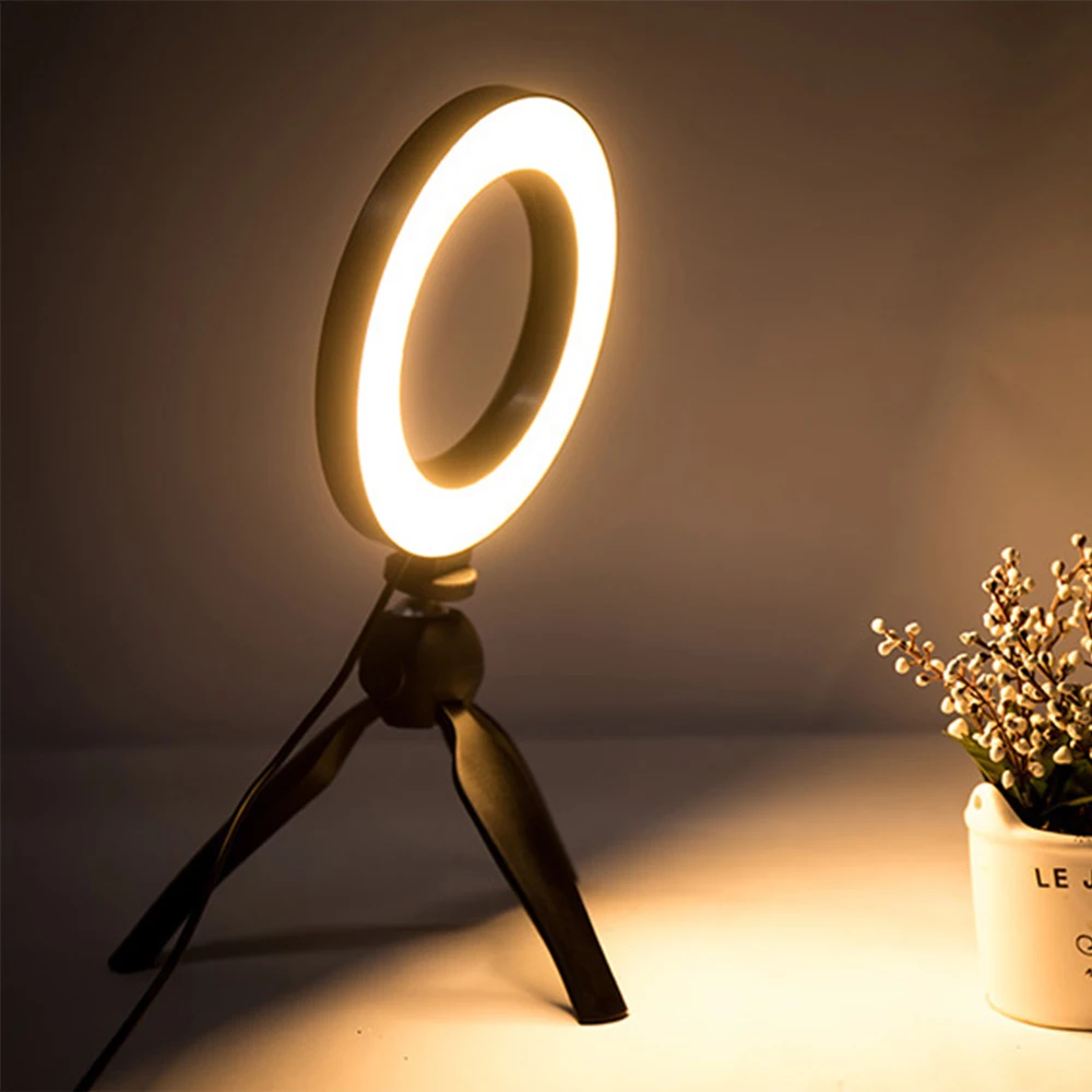 LED USB Charge Ring Phone Video Light Lamp With Tripods Selfie Stick Ring Table Fill Studio Camera Dimmable
LED USB Charge Ring Phone Video Light Lamp With Tripods Selfie Stick Ring Table Fill Studio Camera Dimmable