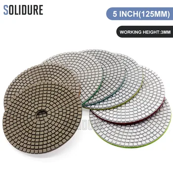 7pcs/lot 5 inch 125mm diamond marble polishing pads 3.0mm thickness for wet polishing granite,marble engineered stone
7pcs/lot 5 inch 125mm diamond marble polishing pads 3.0mm thickness for wet polishing granite,marble engineered stone