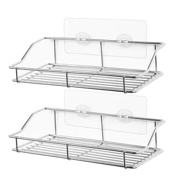 Bathroom Shelf, Wall Mounted Shower Caddy Traceless Adhesive, No Drilling Storage Organizer Rack Stainless Steel Kitchen, Bath
Bathroom Shelf, Wall Mounted Shower Caddy Traceless Adhesive, No Drilling Storage Organizer Rack Stainless Steel Kitchen, Bath
