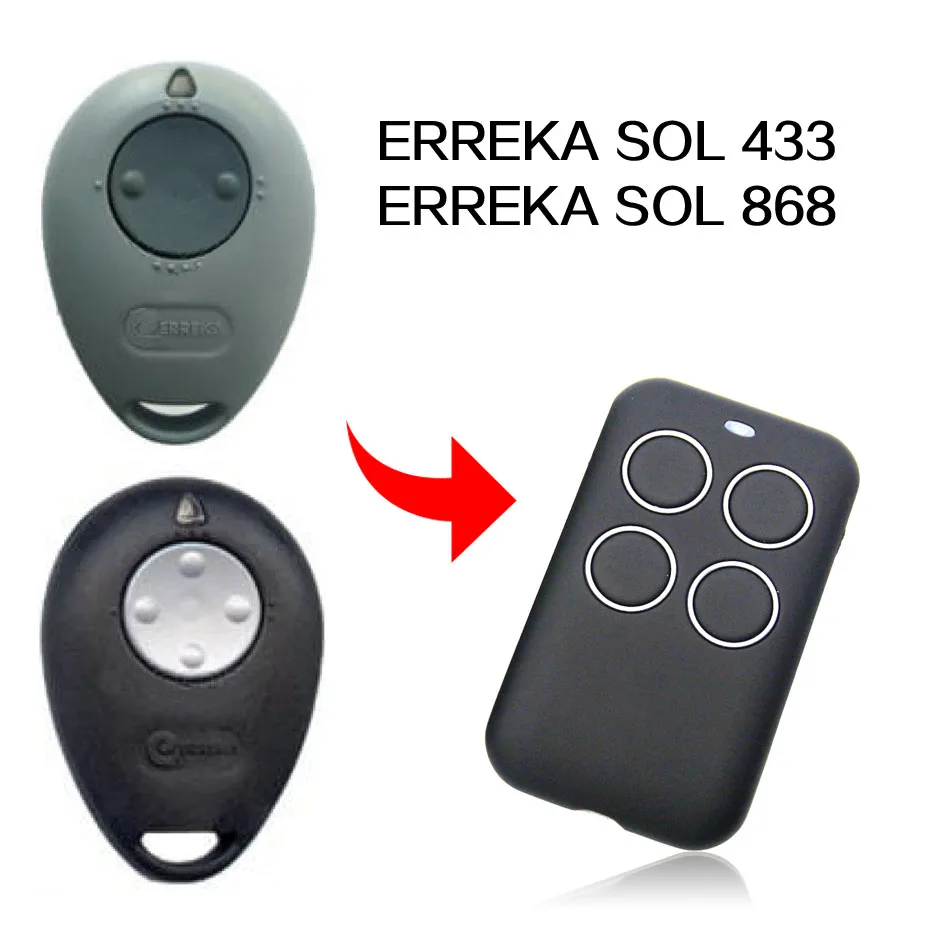 ERREKA SOL 433 868 remote control gate remote control ERREKA SOL garage door remote control 433MHz
ERREKA SOL 433 868 remote control gate remote control ERREKA SOL garage door remote control 433MHz