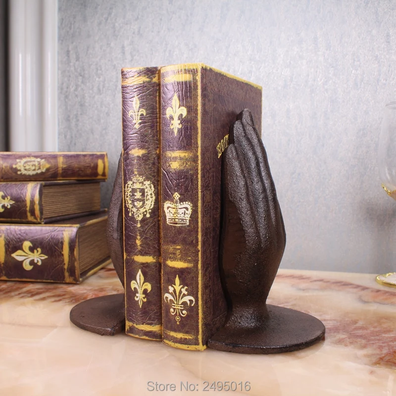 Pair of Vintage Antique Finish Cast Iron Hands Bookends Decorative Book Support for Home or Office
Pair of Vintage Antique Finish Cast Iron Hands Bookends Decorative Book Support for Home or Office
