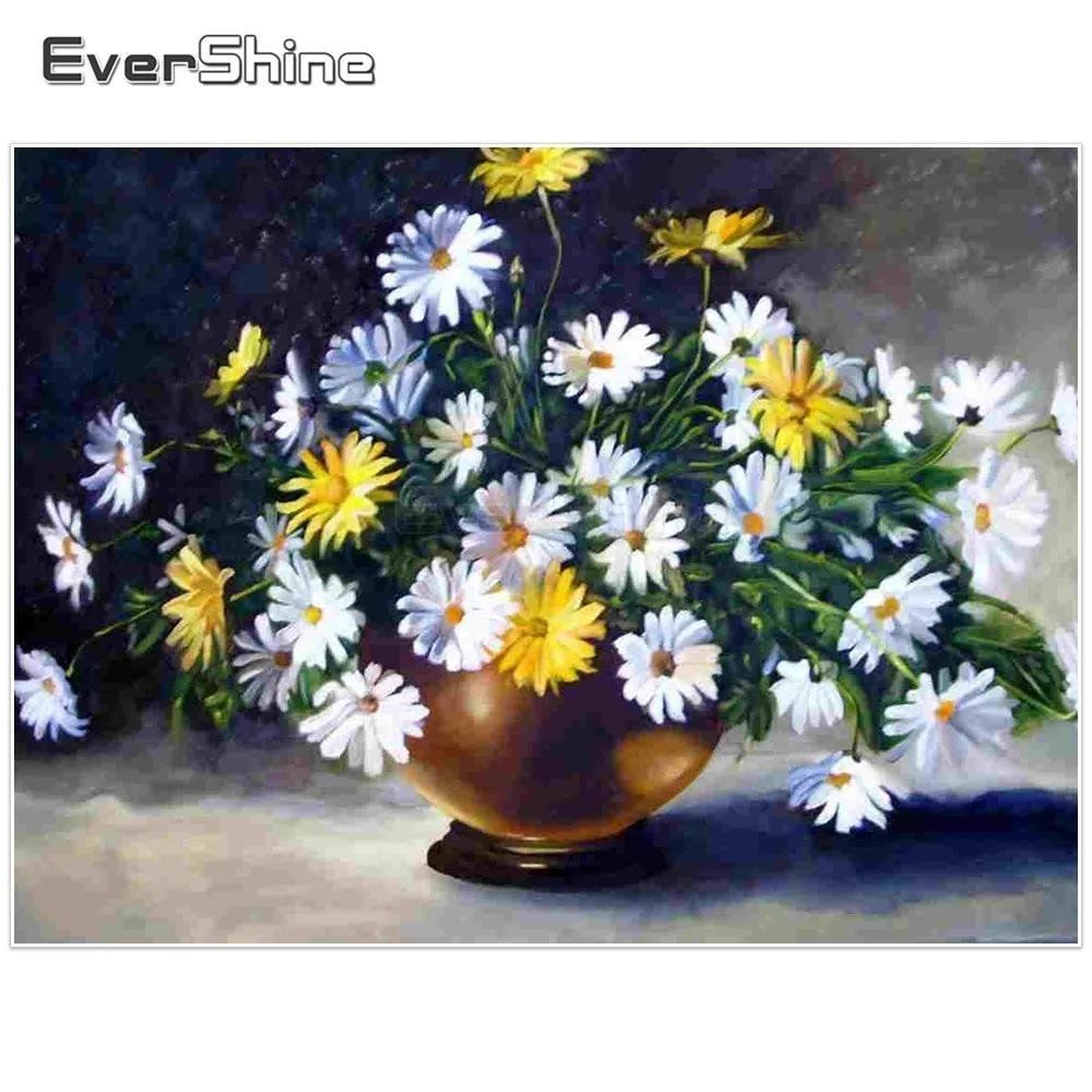 EverShine Flowers Diamond Painting Full Round Drill Daisy Picture Of Rhinestones Diamond Embroidery Cross Stitch Home Decoration
EverShine Flowers Diamond Painting Full Round Drill Daisy Picture Of Rhinestones Diamond Embroidery Cross Stitch Home Decoration