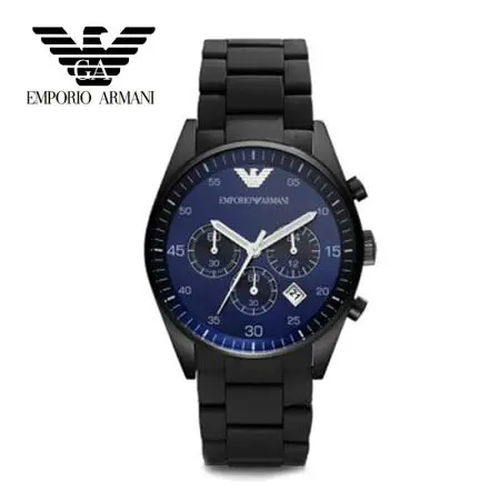 

original Emporio Armani watches, Armani Men's large green dial chronograph watch, waterproof male form, AR5921 + original box