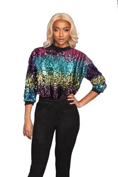 Fashion Women Women Autumn Winter Colorful Sequins Sweatshirts Hoodie Sweatshirt Femme Long Sleeve Casual O-Neck Pullover Tops
Fashion Women Women Autumn Winter Colorful Sequins Sweatshirts Hoodie Sweatshirt Femme Long Sleeve Casual O-Neck Pullover Tops