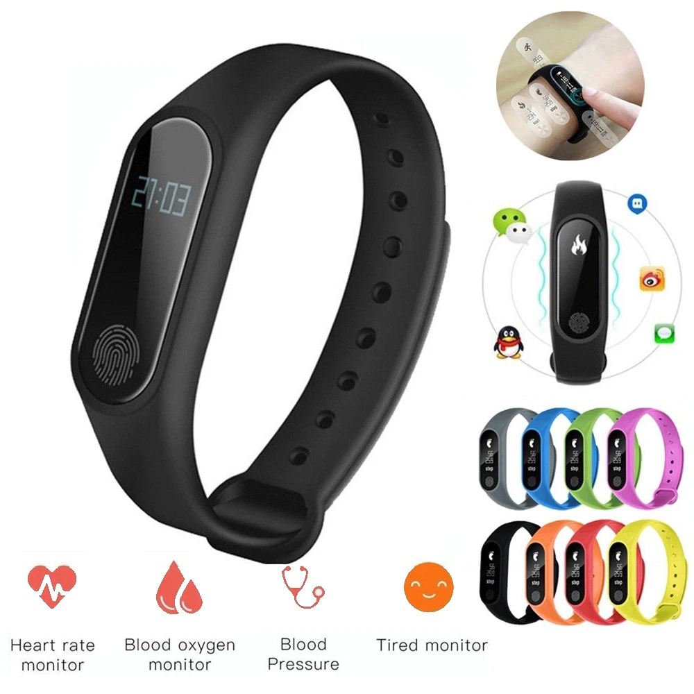 Sport Smart Watch M2 Band Heart Rate Monitor Pedometer Alarm Clock Fitness Tracker IP67Waterproof Smart Bracelet for IOS Android
Sport Smart Watch M2 Band Heart Rate Monitor Pedometer Alarm Clock Fitness Tracker IP67Waterproof Smart Bracelet for IOS Android