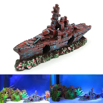 Aquarium Fish Tank Polyresin Ship Damaged Navy War Boat Ship Ornament Fish Tank Aquarium Underwater Decor Viewing Decorations
Aquarium Fish Tank Polyresin Ship Damaged Navy War Boat Ship Ornament Fish Tank Aquarium Underwater Decor Viewing Decorations